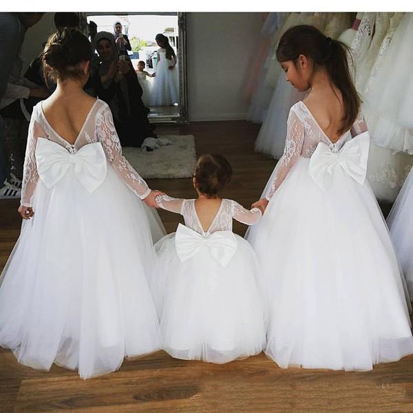 Blumenmädchen kleid weiss clearance