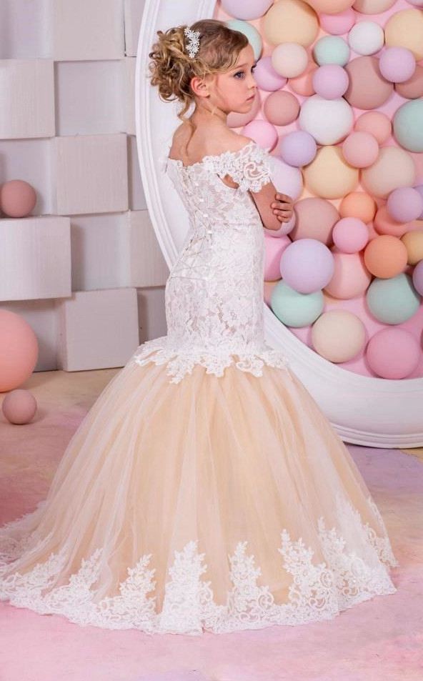 Mädchen Sommerkleid Mit Quadratischem Ausschnitt - Flowy A-Linien Kleid Mit Rüschen