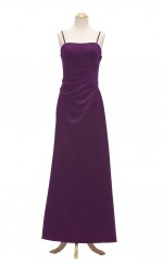 Satin A Line/Prinzessingurte langes Brautjungfernkleid (GBSD045)