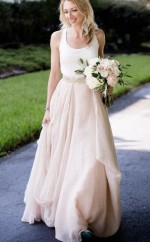 Champagnerbänder Kirche Boho Rustikales Modernes Hochzeitskleid Cardiff GBWD144