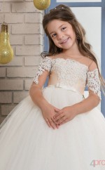 Ballkleid Halbarm Kinder Ballkleid Für Mädchen CH0103