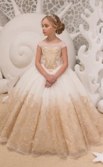 Mädchen Bodenlangen Partykleid Stralia Kinder Abendkleid Chk057