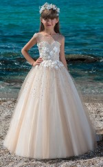 Mädchen Bodenlangen Partykleid Stralia Kinder Festzug Kleider Chk066