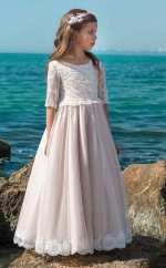 Mädchen Bodenlangen Partykleid Stralia Kinder Festzug Kleider Chk069