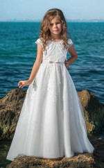 Mädchen Bodenlangen Partykleid Stralia Kinder Abendkleid Chk080