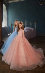 Langärmliges Partykleid im Prinzessinnenstil für Mädchen GCHK184