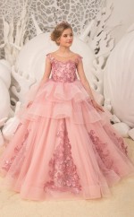 Blumenmädchenkleid für Kinder zur Hochzeit und Tanzparty GCHK195