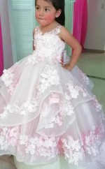 Blumenmädchenkleid für Kinder zur Hochzeit und Tanzparty GCHK209