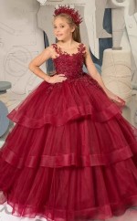 Blumenmädchenkleid für Kinder zur Hochzeit und Tanzparty GCHK211