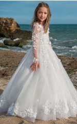 Blumenmädchenkleid für Kinder zur Hochzeit und Tanzparty GCHK214