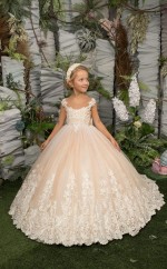 Blumenmädchenkleid für Kinder zur Hochzeit und Tanzparty GCHK227