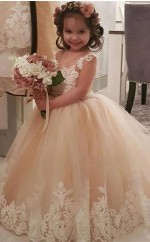 Prinzessinkleid Kinder Abendkleider Partykleid 2-12 Jahre GCHK236