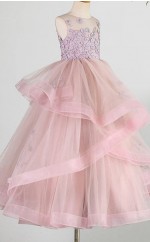 Prinzessinkleid Kinder Abendkleider Partykleid 2-12 Jahre GCHK240