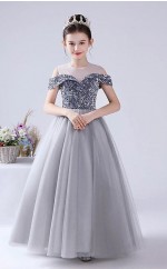 Prinzessinkleid Kinder Abendkleider Partykleid 2-12 Jahre GCHK243