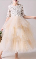 Prinzessinkleid Kinder Abendkleider Partykleid 2-12 Jahre GCHK244