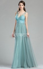 GEBD015 Träger Grüne Brautjungfernkleider