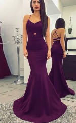 Meerjungfrau Spaghettiträger Zug Mit Gerafften Jersey Kleid JTC10953