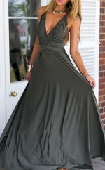 Empire V-ausschnitt Bodenlang Mit Gerafften Chiffon Kleid JTC16603