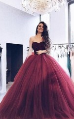 Ballkleid Schatzzug Mit Perlen Tüll Kleid JTC19003
