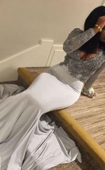 Meerjungfrau V-ausschnitt Lange Ärmel Zug Mit Applikation Satin Kleid JTC19873