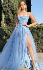 A-lineprincess Tüll Applique Halfter Zug Kleid JTC26403