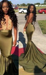 Meerjungfrau Satin Schaufelzug Mit Spitzenkleid JTCv6063