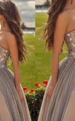 A-linie Chiffon Schatz Bodenlang Mit Perlen Kleid JTCv7003