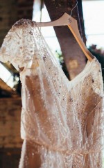 Hochzeitskleid Romantische A-linie V-ausschnitt Perlen Sexy Chiffon Brautkleid Twa4902