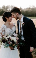 A Line Bateau Langarm Rustikale Spitze Brautkleid Brautkleid Twa5222