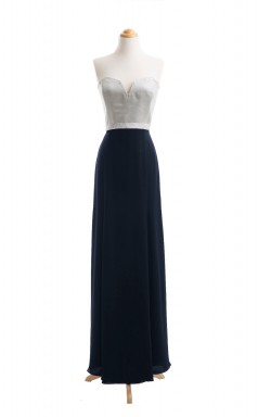 Chiffon, Satin eine Linie/Prinzessin Schatz Langes Brautjungfernkleid (GBSD008)