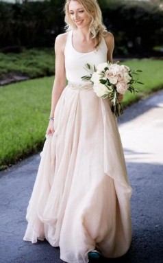 Champagnerbänder Kirche Boho Rustikales Modernes Hochzeitskleid Cardiff GBWD144