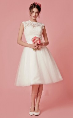 Lace Short Rockabilly Hochzeitskleid GBWD281