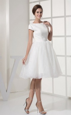 Kappenhülse knielange Hochzeitskleid GBWD299