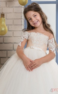 Ballkleid Halbarm Kinder Ballkleid Für Mädchen CH0103