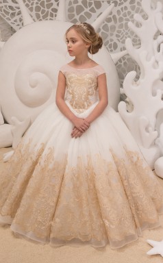 Mädchen Bodenlangen Partykleid Stralia Kinder Abendkleid Chk057