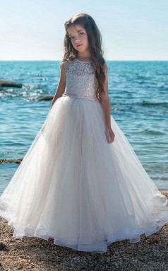 Mädchen Bodenlangen Partykleid Stralia Kinder Festzug Kleider Chk063