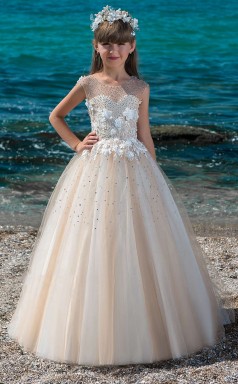 Mädchen Bodenlangen Partykleid Stralia Kinder Festzug Kleider Chk066