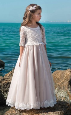 Mädchen Bodenlangen Partykleid Stralia Kinder Festzug Kleider Chk069