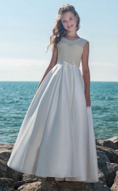 Mädchen Bodenlangen Partykleid Stralia Kinder Festzug Kleider Chk071