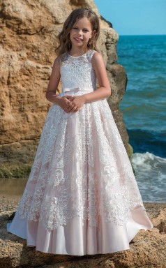 Mädchen Bodenlangen Partykleid Stralia Kinder Abendkleid Chk077