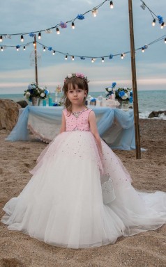 Mädchen Bodenlangen Partykleid Stralia Kinder Abendkleid Chk100