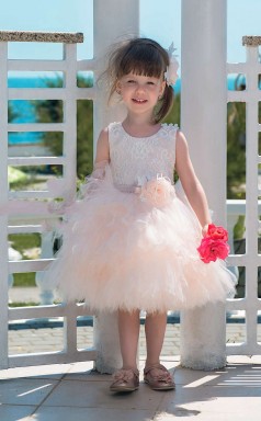 Mädchen Knielanges Partykleid Stralia Kinder Abendkleid Chk102