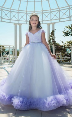 Mädchen Bodenlangen Partykleid Stralia Kinder Abendkleid Chk104