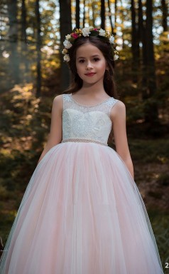 Mädchen Bodenlangen Partykleid Stralia Kinder Neujahrskleid Chk105