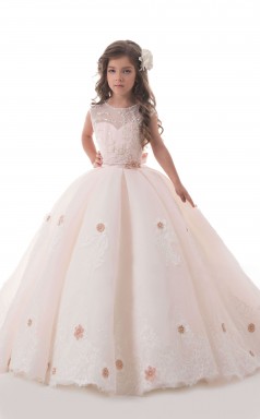Mädchen Bodenlangen Partykleid Stralia Kinder Neujahrskleid Chk109