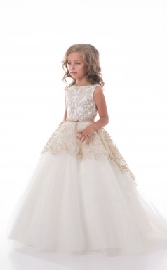 Mädchen Bodenlangen Partykleid Stralia Kinder Neujahrskleid Chk111