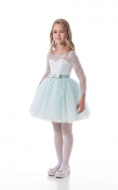 Mädchen Kurze Mini-partykleid Stralia Kinder Weihnachtskleid Chk121