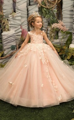 Blumenmädchenkleid für Kinder zur Hochzeit und Tanzparty GCHK220