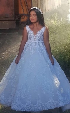 Prinzessinkleid Kinder Abendkleider Partykleid 2-12 Jahre GCHK254