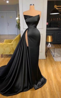 Sexy Schwarze Hochspannkleider REALS161